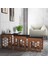 Deniz Altıgen Desen Premium Metal Ferforje Bakır Zigon Sehpa - Wood Siyah / Bakır 3
