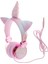 Unicorn Kulaklıklar ile Mikrofon Stereo Kulaklık Kulaklıklar Çocuklar Kızlar Için - Pembe 1 (Yurt Dışından) 3