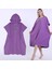 Sörf Panço Hızlı Kuruyan Değişen Robe Sörfçü Havlusu Kapüşonlu Cape Mor (Yurt Dışından) 3