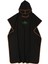 Sörf Panço Hızlı Kuruyan Değişen Robe Sörfçü Havlu Kapüşonlu Cape Black (Yurt Dışından) 2