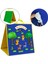Katlanabilir Çocuklar Flanel Board Hikayeleri Keçe Kendi Ayakta Eğitim Keçe Kurulu Hikayesi Kurulu Kodları Çocuklar Için Setleri Playtime Aktivite Kitleri Ev Aksesuarları - Mavi Yeşil 5
