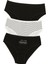 Siyah Beyaz Kız Çocuk Line 3lü Slip Külot 1