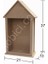 Dekoratif Ev Şeklinde Ahşap Bibloluk (Mdf) Obje L-349 1