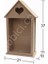 Dekoratif Ev Şeklinde Ahşap Bibloluk (Mdf) Obje L-348 1