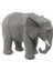 Dekoratif Kübik Fil Heykeli - Mat Gri 1