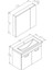Bafa 80 cm Mdf Banyo Dolabı Alt Modül ve Lavabo 3