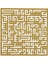 Kufi Felak Suresi Metal Duvar Tablosu - Gold (70*70) 1