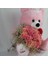 Buket Güller 15 Li Cipso Sarmalı Demet & Sevimli Peluş Ayıcık 50 cm Sevgiliye Hediye Set 4