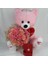 Demet Güller 15 Li Cipso Sarmalı Buket & Sevimli Peluş Ayıcık 50 cm Altın Kaplama Papatya Kolye 2