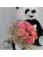 Buket Güller 15 Li Cipso Sarmalı Demet Sevimli Peluş Panda 50 cm Sevgiliye Hediye 1