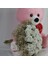Buket Güller 20 Li Cipso Sarmalı Demet & Sevimli Peluş Ayicik 50 cm Sevgiliye Hediye 1