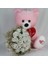 Buket Güller 20 Li Cipso Sarmalı Demet & Sevimli Peluş Ayicik 50 cm Sevgiliye Hediye 5