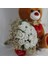 Buket Güller 20 Li Cipso Sarmalı Demet & Sevimli Peluş Ayicik 50 cm Sevgiliye Set Hediye 1