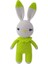 Neon Yeşili Miniş Tavşan Amigurumi Organik Oyuncak 1