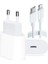 Apple iPhone x Uyumlu 20W Usb-C Güç Adaptörü + 1m Usb-C Lightning Şarj Kablosu Seti 2