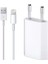 Miyuu Apple iPhone 6s Plus Uyumlu 5W USB Güç Adaptörü + 1m Lightning Şarj Kablosu Seti 1