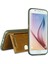 Galaxy S6 Deri Arka Koruma Paneli Kahve PCL-P11 1
