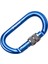 25KN Alüminyum Kaya Tırmanışı Güvenliği D Tipi Carabiner Mavi Bidgeli (Yurt Dışından) 2
