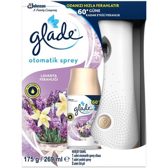 Glade Oda Kokusu Otomatik Sprey Cihaz ve Yedek Lavanta Ferahlığı 269 ml