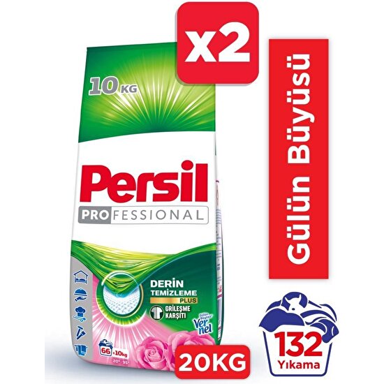 Persil Gülün Büyüsü Toz Çamaşır Deterjanı 10 kg (66 yıkama) x 2 adet