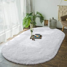 Rovigo Home Tüy Dökmez Tavşan Tüyü Post Halı Beyaz