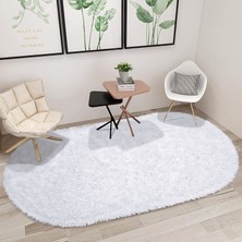 Rovigo Home Tüy Dökmez Tavşan Tüyü Post Halı Beyaz
