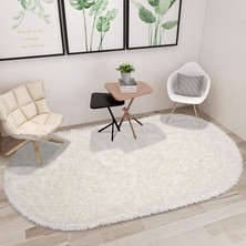 Rovigo Home Tüy Dökmez Tavşan Tüyü Post Halı Krem