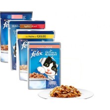 Purina Felix Karışık Çeşitli Pouch Yetişkin Kedi Yaş Maması 20 x 100 G