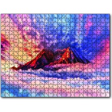 Cakapuzzle  Bulutlar Arasındaki Dağ 120 Parça Puzzle Yapboz Mdf (Ahşap)