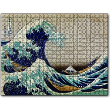 Cakapuzzle  Buyuk Dalga Katsushika Hokusai 120 Parça Puzzle Yapboz Mdf (Ahşap)