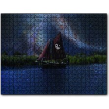 Cakapuzzle  Denge Işaretli Yelkenli Gemi 120 Parça Puzzle Yapboz Mdf (Ahşap)