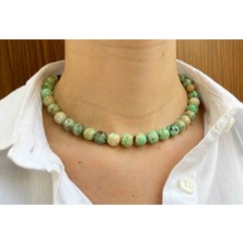 Mucize Taş Krizokol Taşı Doğaltaş Kolye 10 mm