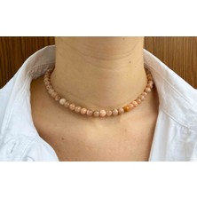 Mucize Taş Güneş Taşı Taşı Doğaltaş Kolye 6 mm