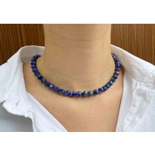 Mucize Taş Lapis Lazuli Taşı Doğaltaş Kolye 6 mm