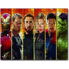 Cakapuzzle  Iron Man Thor Captain America Widow Strange Hulk 255 Parça Puzzle Yapboz Mdf (Ahşap)
