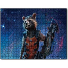 Cakapuzzle  Rocket Racoon Galaksiler Fatihi 120 Parça Puzzle Yapboz Mdf (Ahşap)