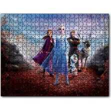 Cakapuzzle Frozen 2 Queen Elsa Anna Olaf Kristoff Kızıl Yaprak 255 Parça Puzzle Yapboz Mdf (Ahşap)