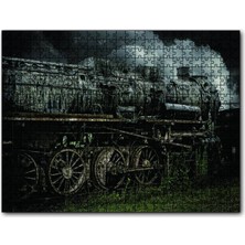 Cakapuzzle  Nostaljik Buharlı Tren 120 Parça Puzzle Yapboz Mdf (Ahşap)