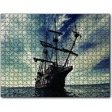 Cakapuzzle  Açık Denizdeki Yelkenli Gemi 120 Parça Puzzle Yapboz Mdf (Ahşap)
