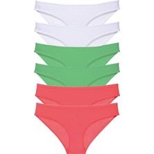 Royaleks 6 Adet Süper Eko Set Likralı Kadın Slip Külot 552