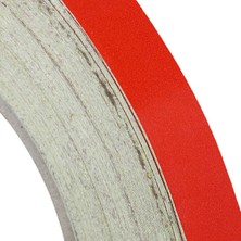 Badem10 Reflektörlü Reflektif Fosforlu Şerit Bant Kırmızı Düz Reflekte Ikaz Bandı 1 Metre