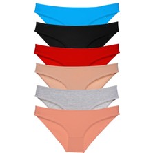 Royaleks 6 Adet Süper Eko Set Likralı Kadın Slip Külot Renk 1