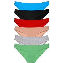 Royaleks 6 Adet Süper Eko Set Likralı Kadın Slip Külot Renk 2