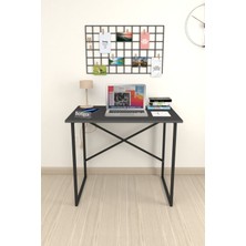 Bofigo 60X90 cm Çalışma Masası Bilgisayar Masası Ofis Ders Yemek Masası Antrasit