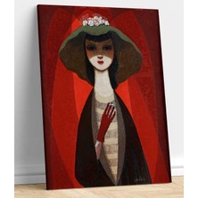 MonoStella Pelle Aberg Woman With Cigarettec Kanvas Tablo