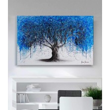 MonoStella Ashvin-Harrison Sanat Eseri Mavi Ağaç Kanvas Tablo