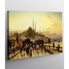 MonoStella Galata Köprüsünden Yeni Cami Kanvas Tablo