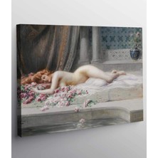MonoStella Delphin Enjolras Yatan Nü Kanvas Tablo