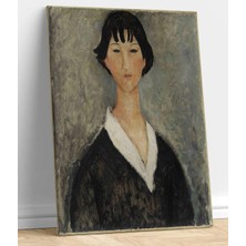 MonoStella Amadeo Modigliani Koyu Saçlı Kız Kanvas Tablo