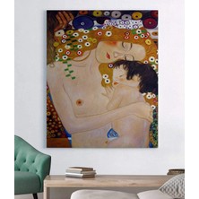 MonoStella Gustav Klimt Anne ve Çocuk Kanvas Tablo
